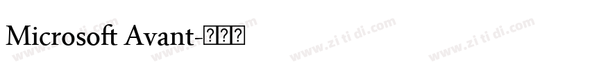 Microsoft Avant字体转换